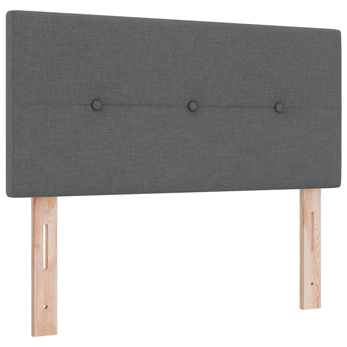 Letto box spring con materasso Grigio Scuro 90 x 190 cm Tessuto | homemem39