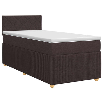 Letto box spring con materasso Marrone Scuro 80 x 200 cm | homemem39