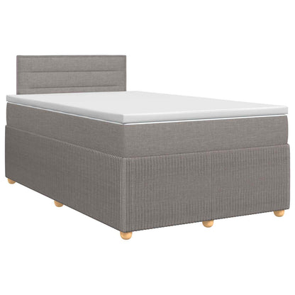Letto box spring con materasso Tortora 120 x 200 cm Tessuto