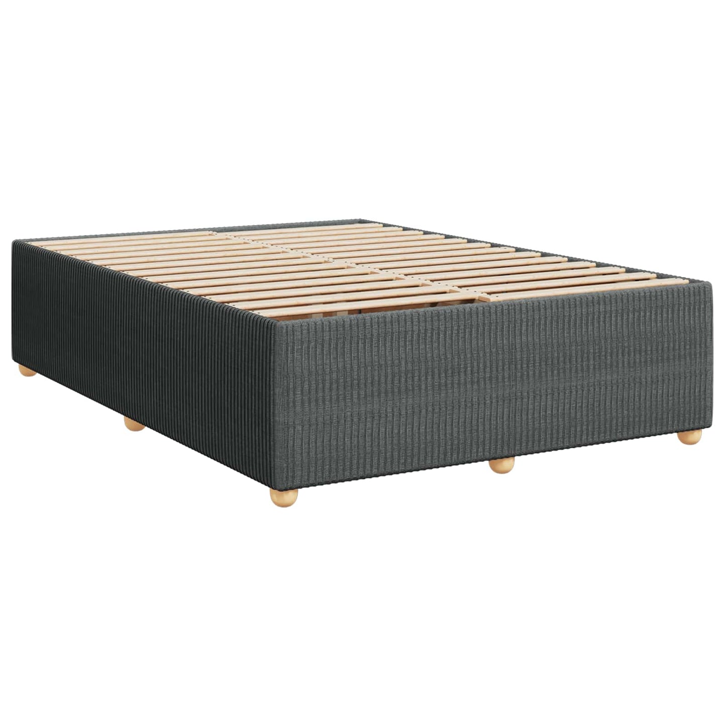 Letto box spring con materasso Grigio Scuro 140 x 190 cm | homemem39