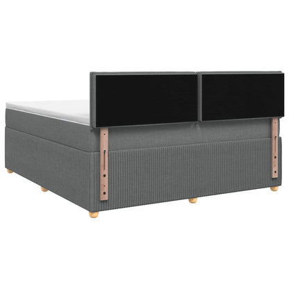 Letto box spring con materasso Grigio Scuro 160 x 200 cm | homemem39