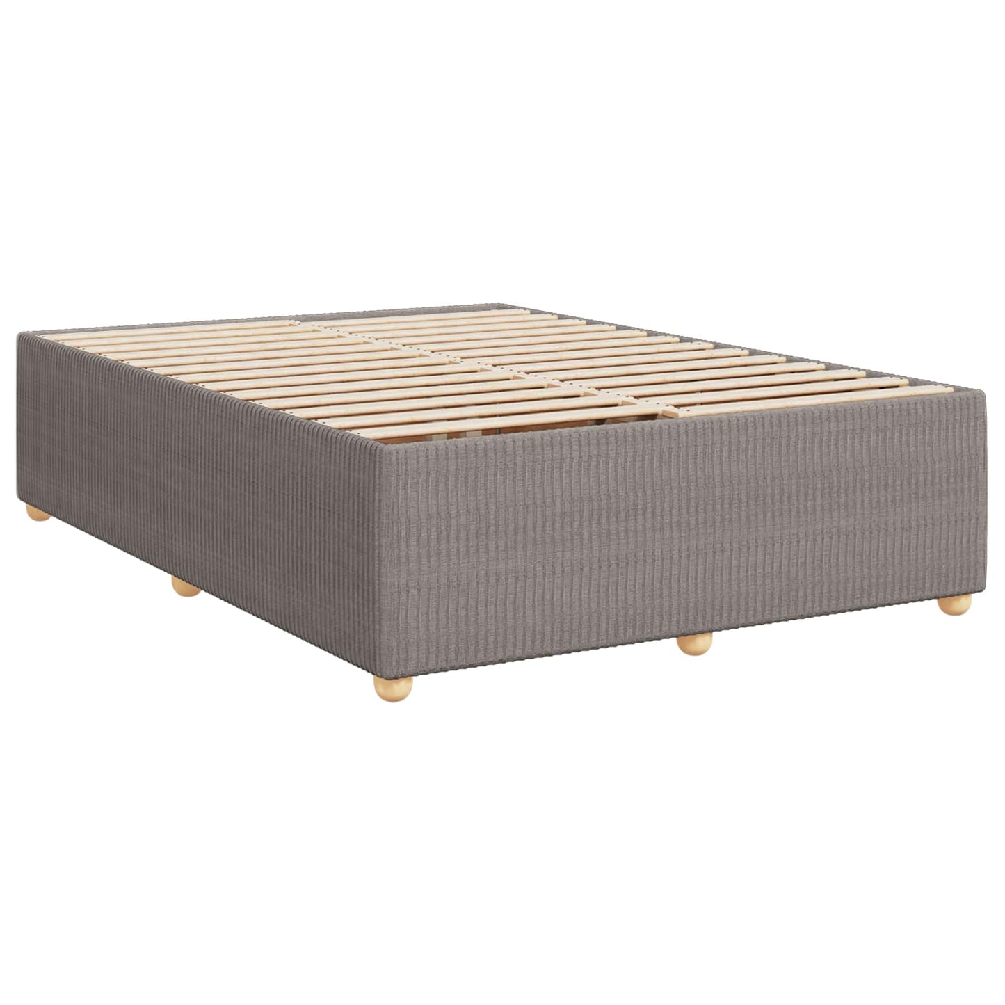 Letto box spring con materasso Tortora 160 x 200 cm Tessuto | homemem39