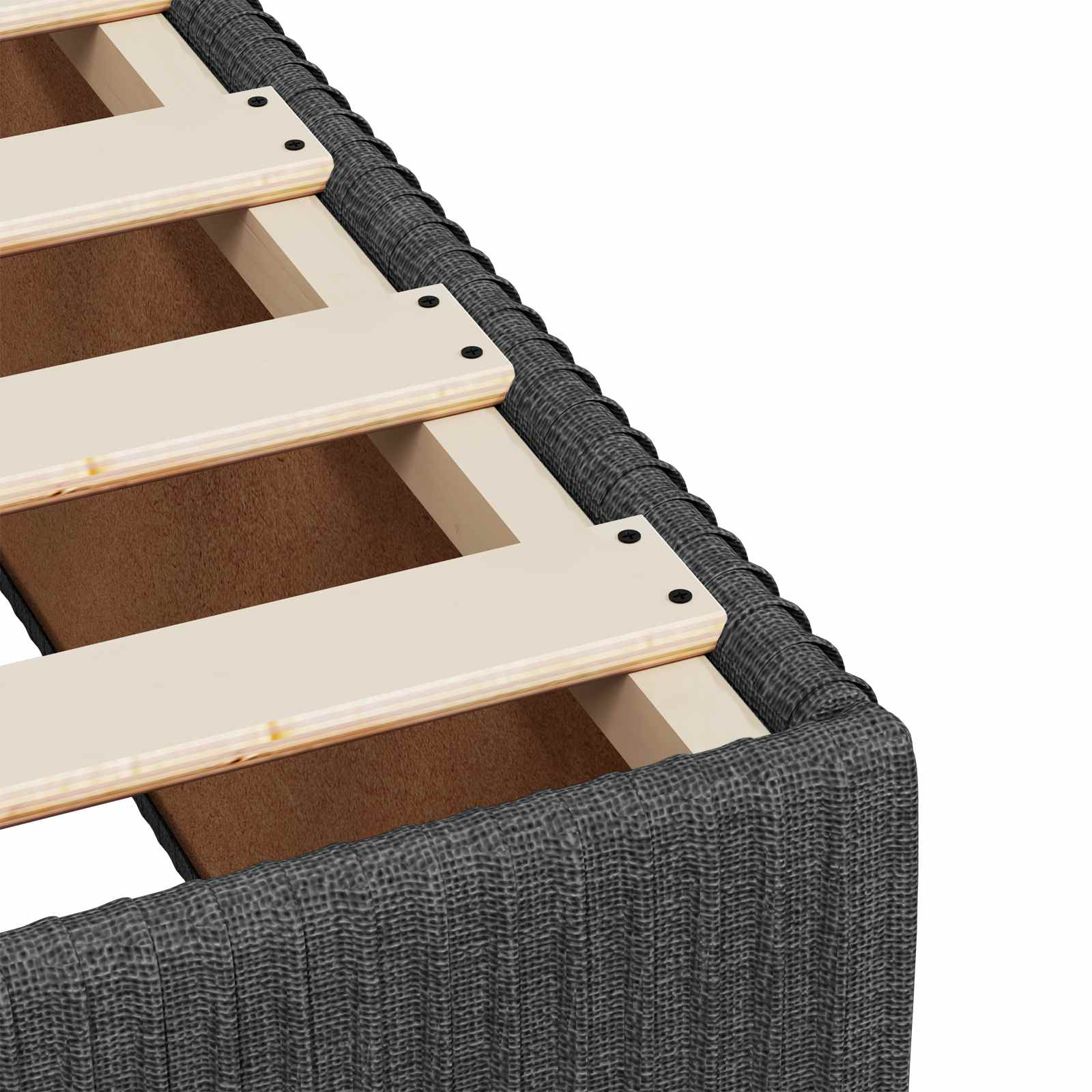 Letto box spring con materasso Grigio Scuro 180 x 200 cm | homemem39