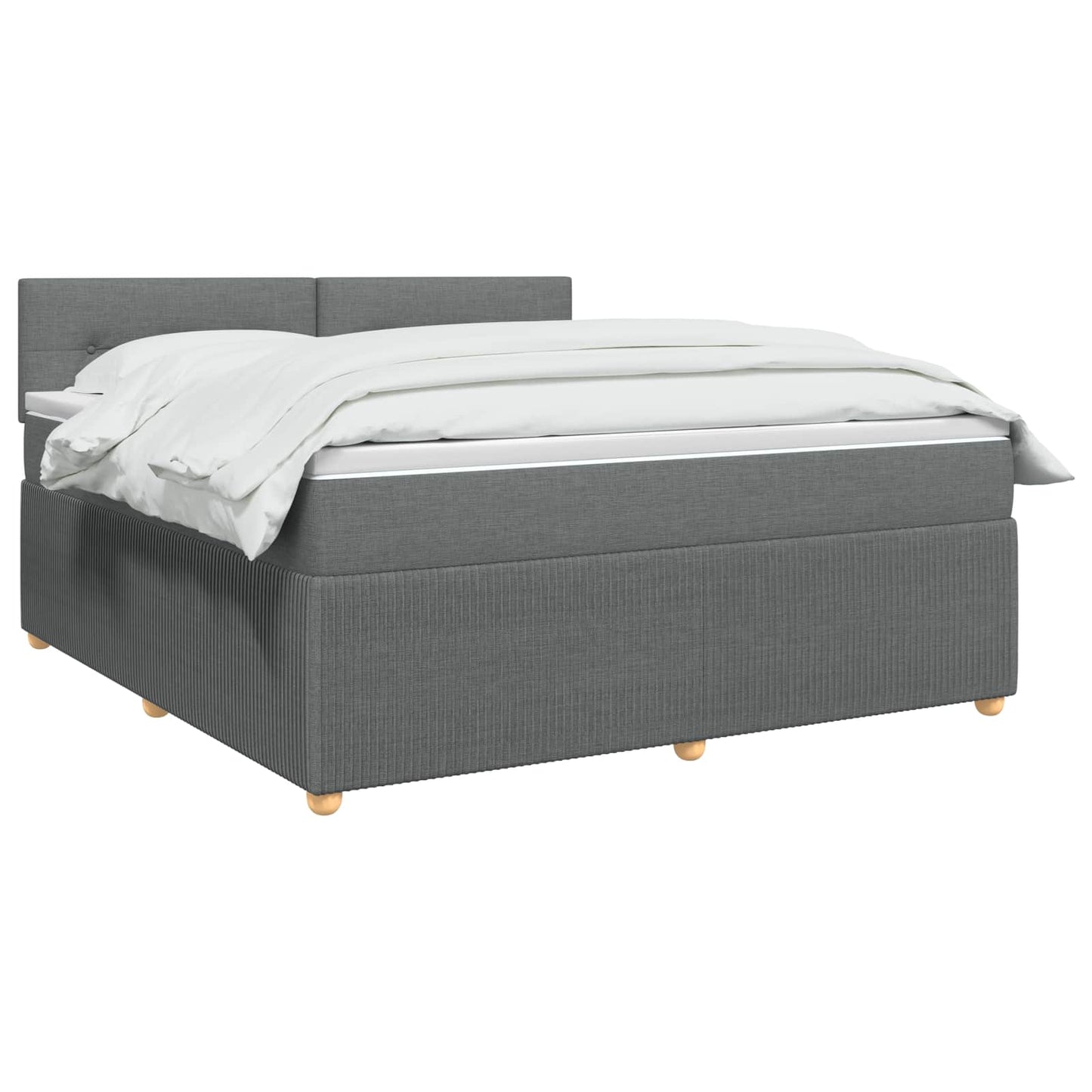 Letto box spring con materasso Grigio Scuro 180 x 200 cm | homemem39