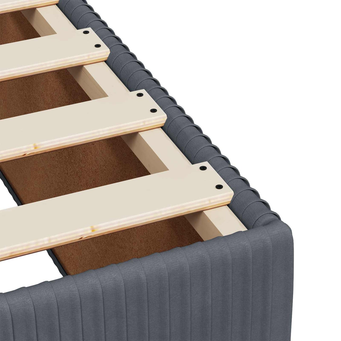 Letto box spring con materasso Grigio Scuro 100 x 200 cm | homemem39
