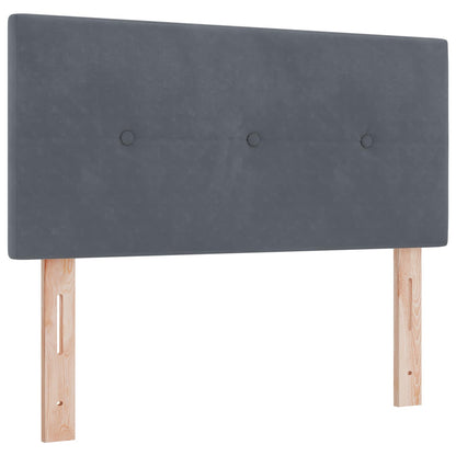 Letto box spring con materasso Grigio Scuro 120 x 200 cm