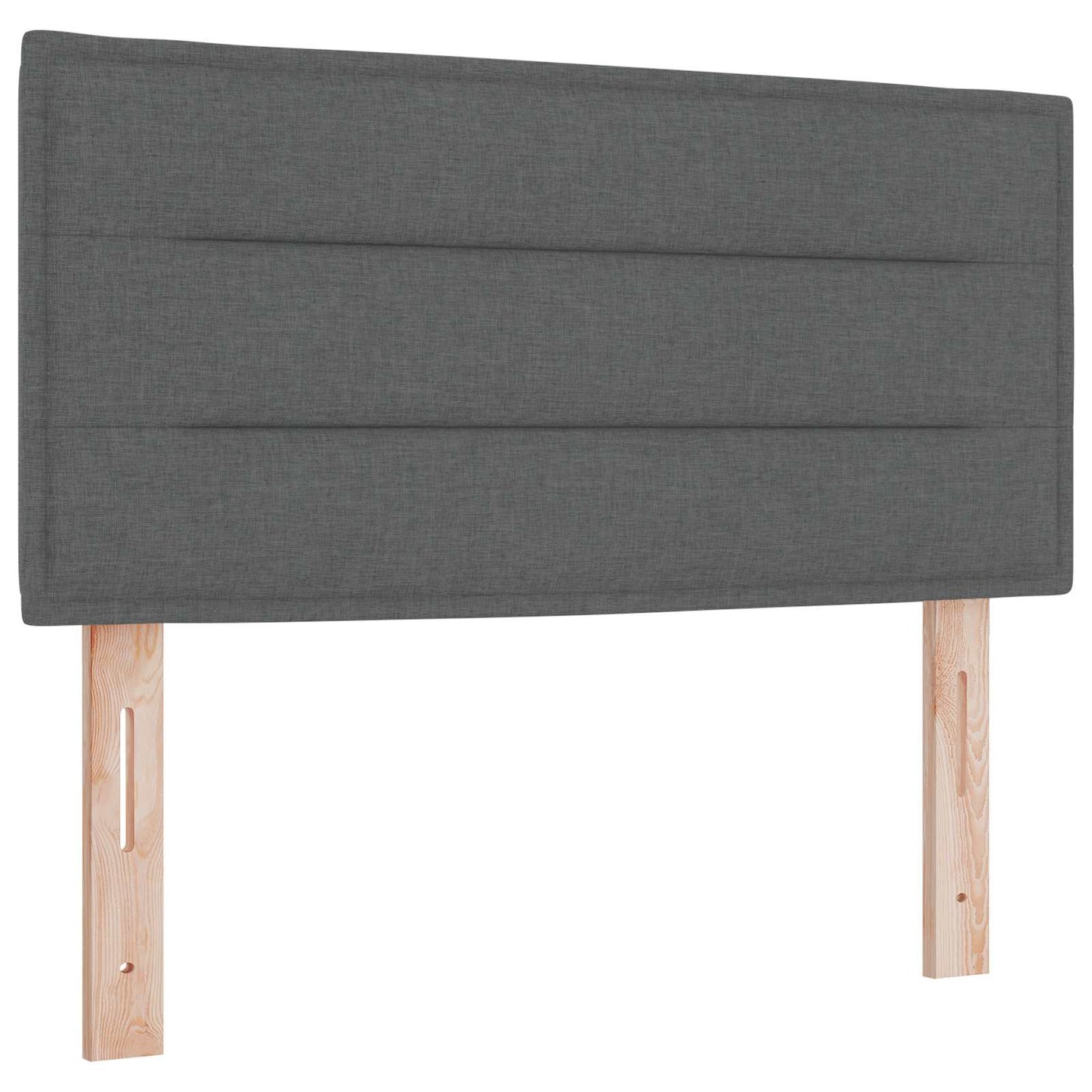Letto con Box Spring, Materasso e LED Grigio Scuro 80 x 200 cm