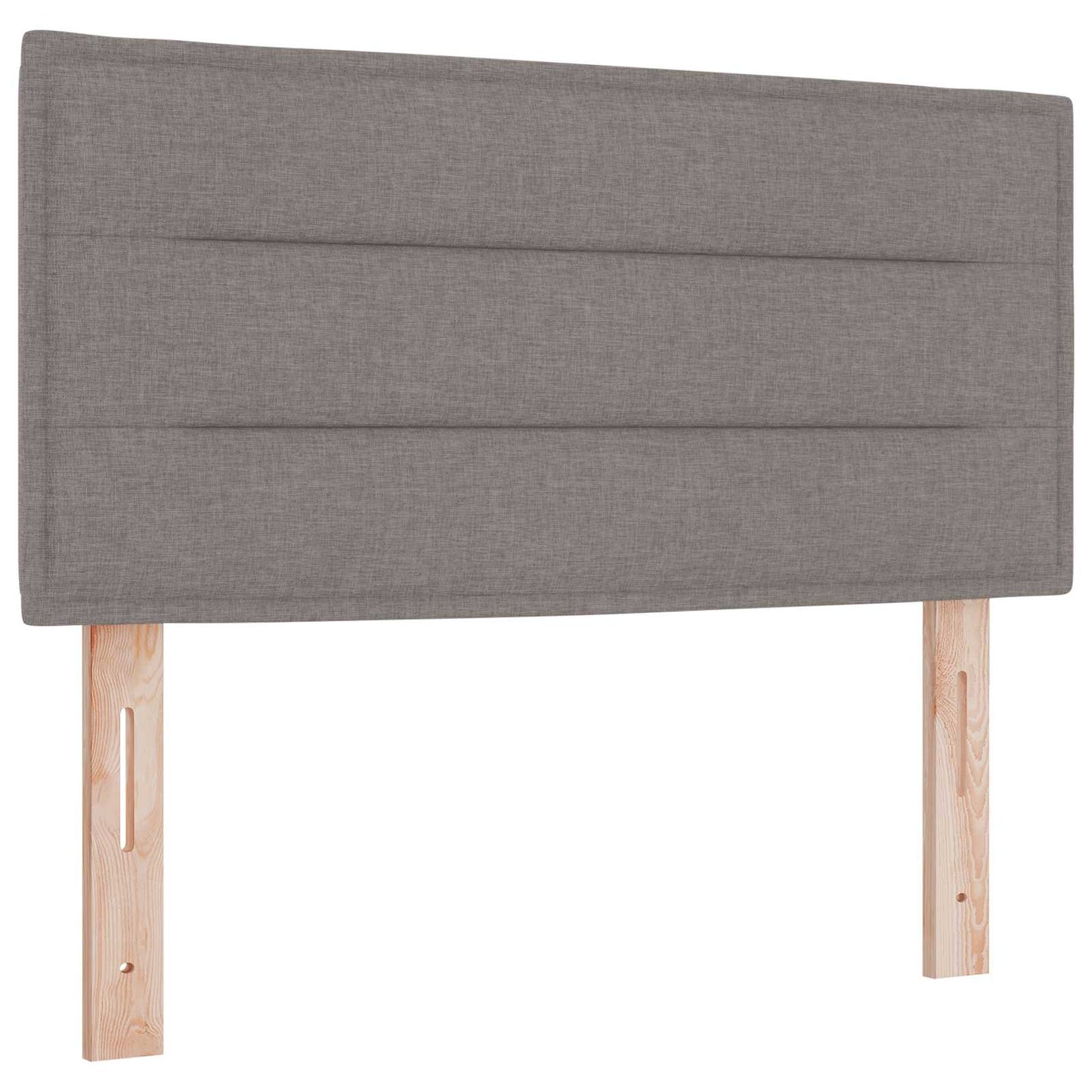 Letto con Box Spring, Materasso e LED Tortora 80 x 200 cm