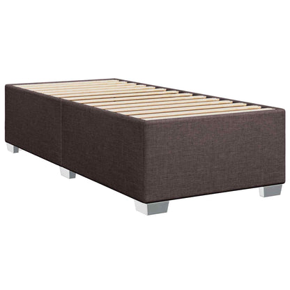 Letto con Box Spring, Materasso e LED Marrone Scuro 80 x 200 cm