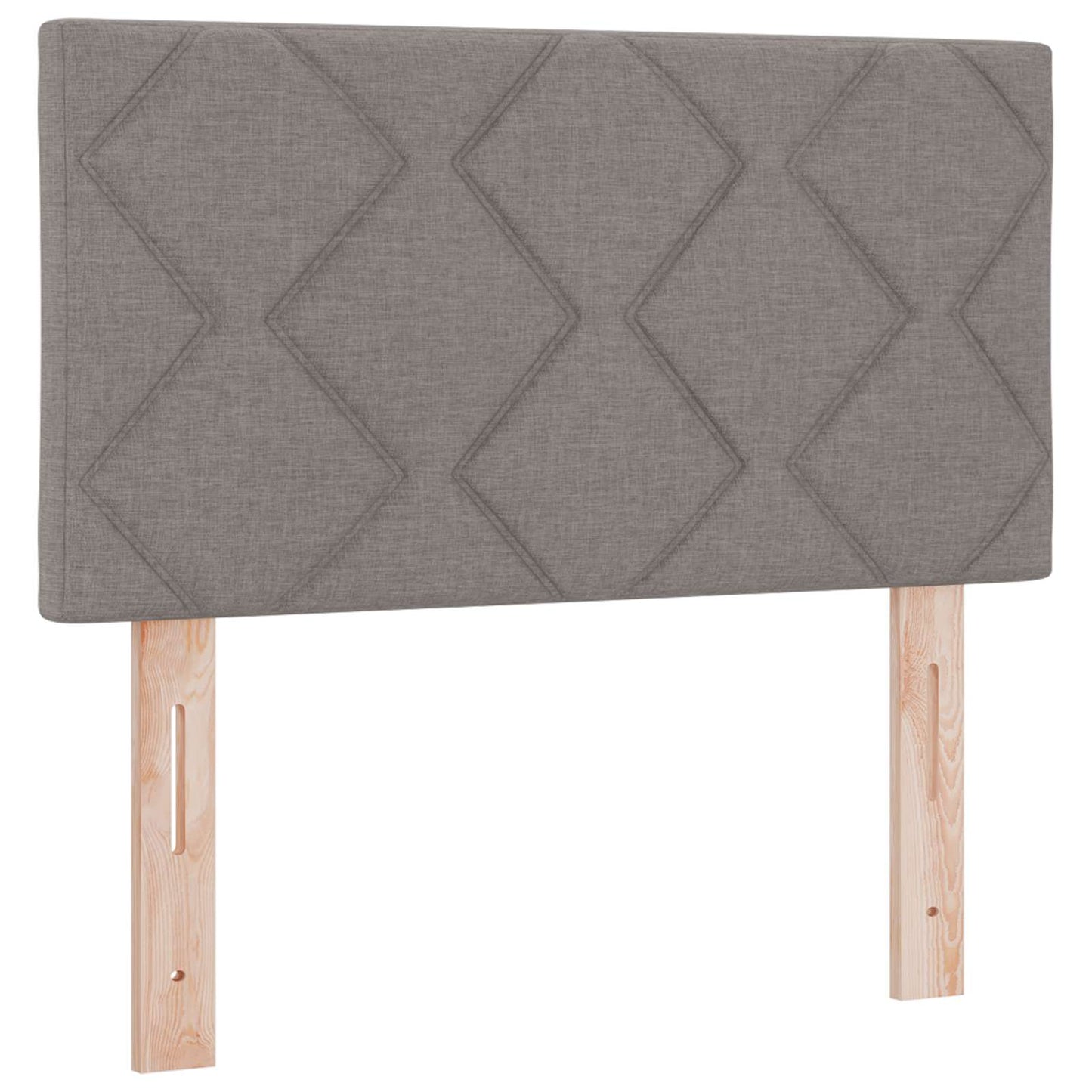 Letto con Box Spring, Materasso e LED Tortora 80 x 200 cm