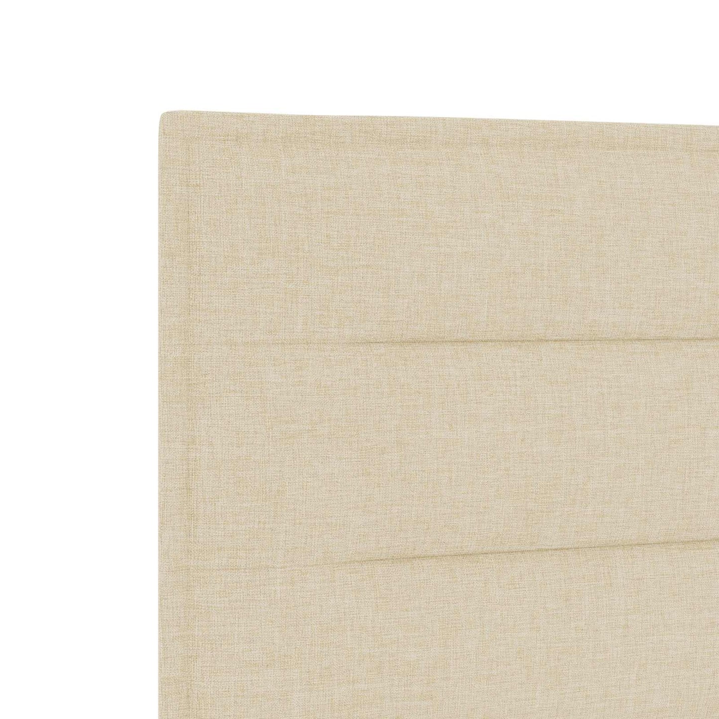 Letto con Box Spring, Materasso e LED Crema 100 x 200 cm