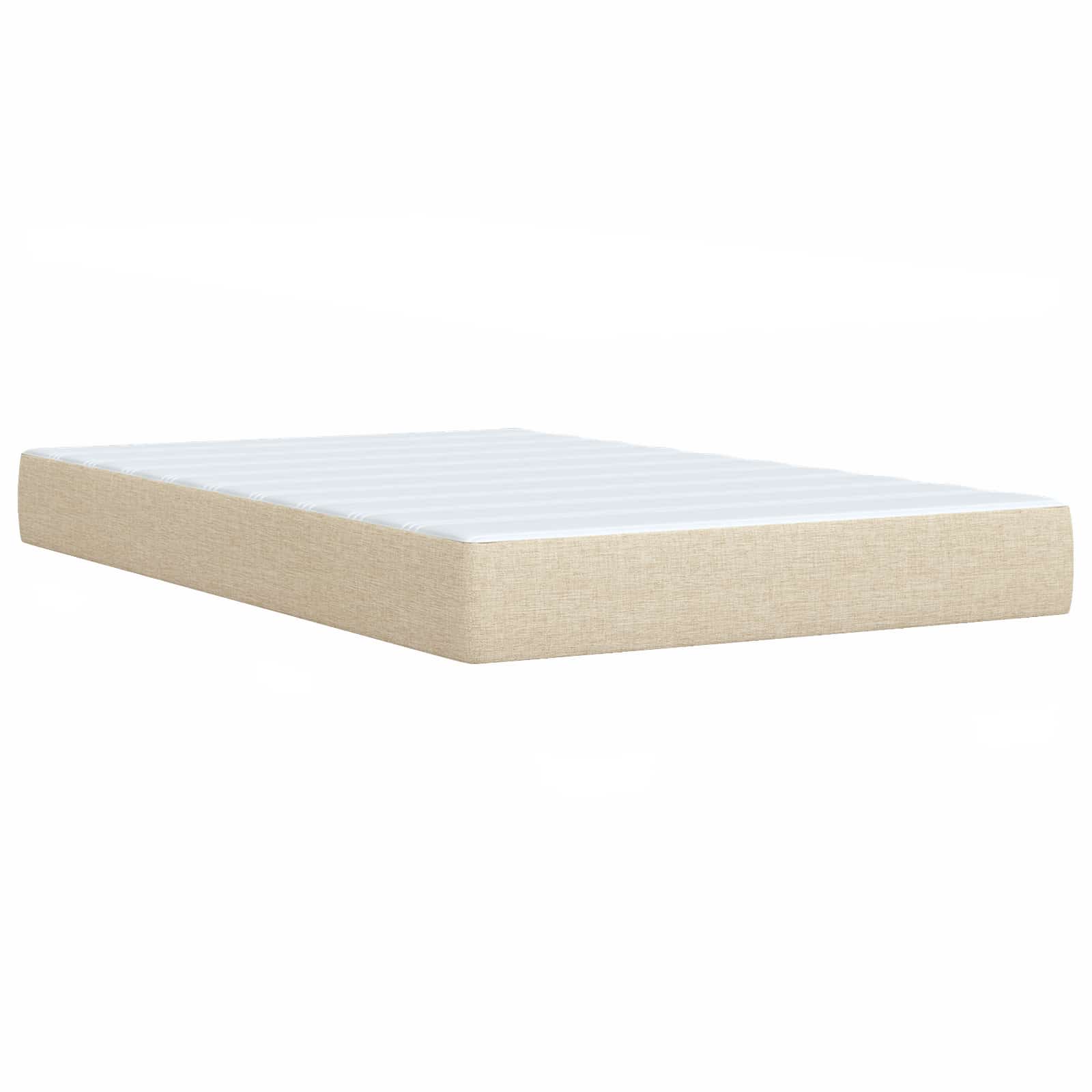 Letto con Box Spring, Materasso e LED Crema 120 x 190 cm | homemem39