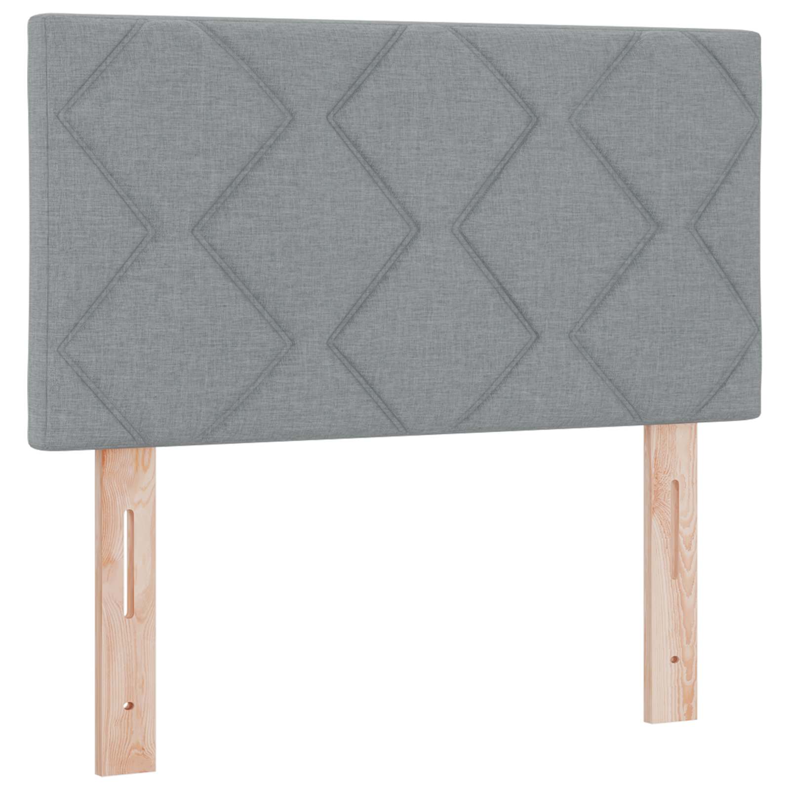 Letto con Box Spring, Materasso e LED Grigio Chiaro Tessuto | homemem39