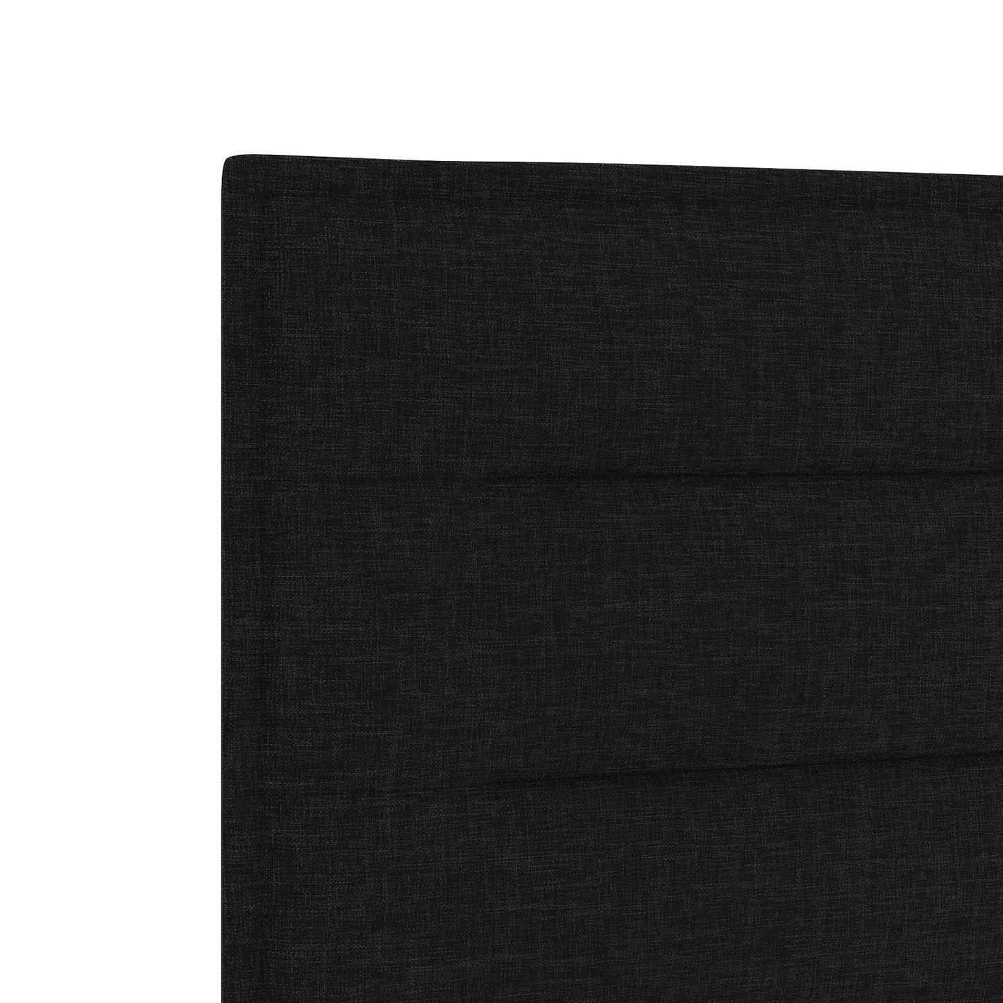 Letto con Box Spring, Materasso e LED Nero 120 x 200 cm Tessuto