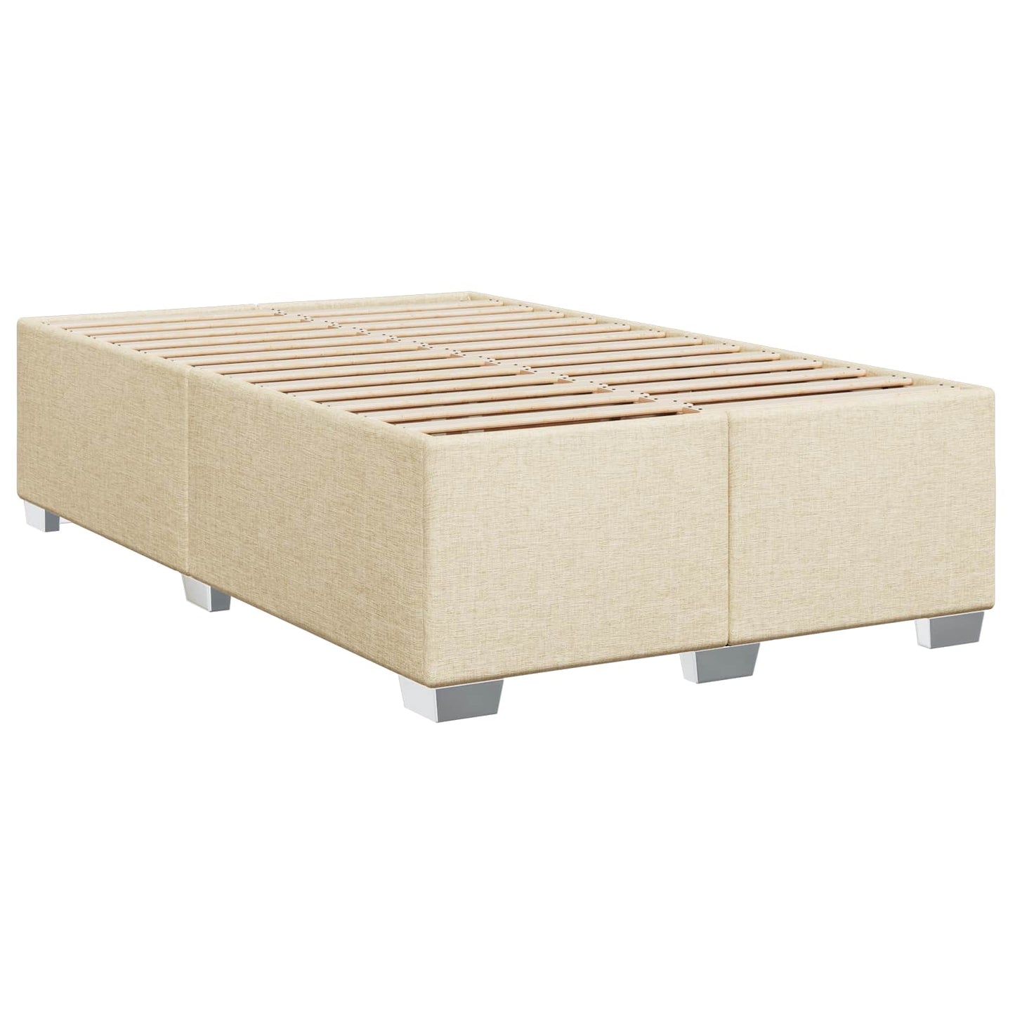 Letto con Box Spring, Materasso e LED Crema 120 x 200 cm | homemem39