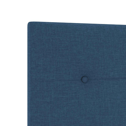 Letto con Box Spring, Materasso e LED Blu 120 x 200 cm Tessuto | homemem39