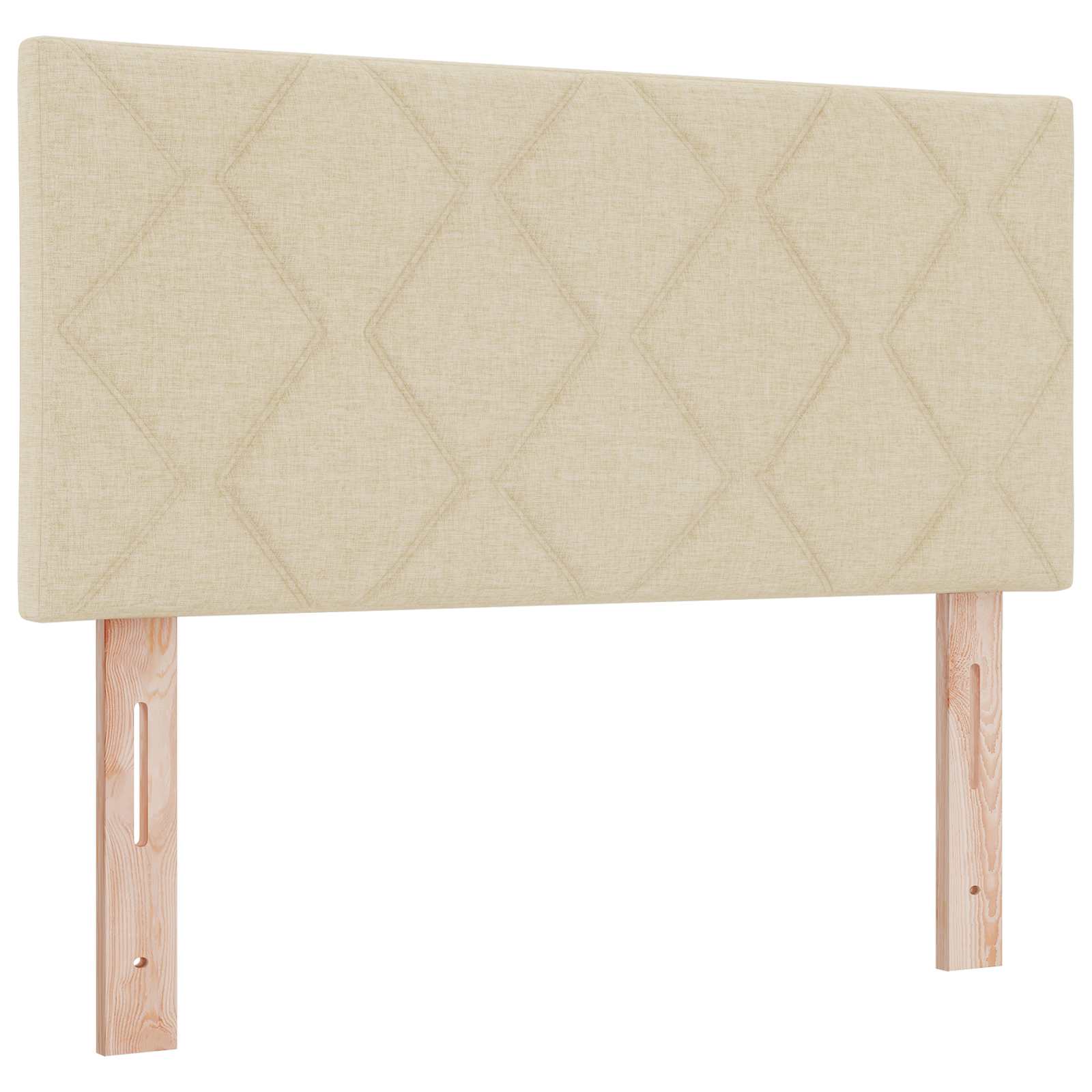 Letto con Box Spring, Materasso e LED Crema 120 x 200 cm | homemem39