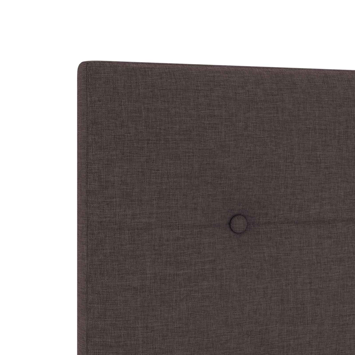 Letto con Box Spring, Materasso e LED Marrone Scuro Tessuto