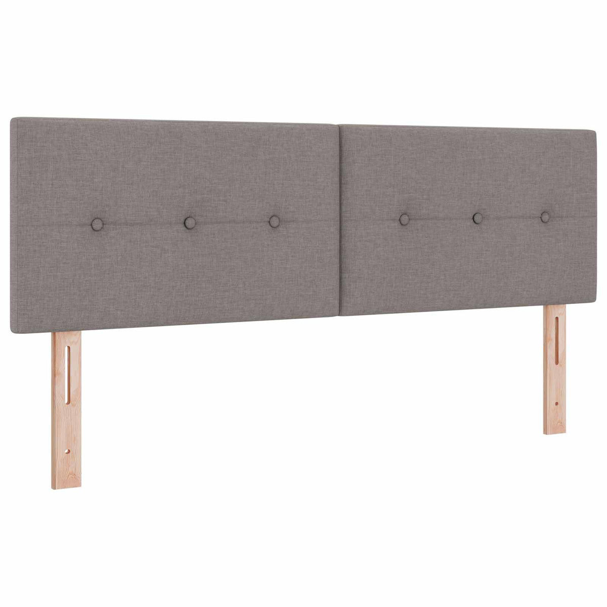 Letto con Box Spring, Materasso e LED Tortora 140 x 190 cm | homemem39