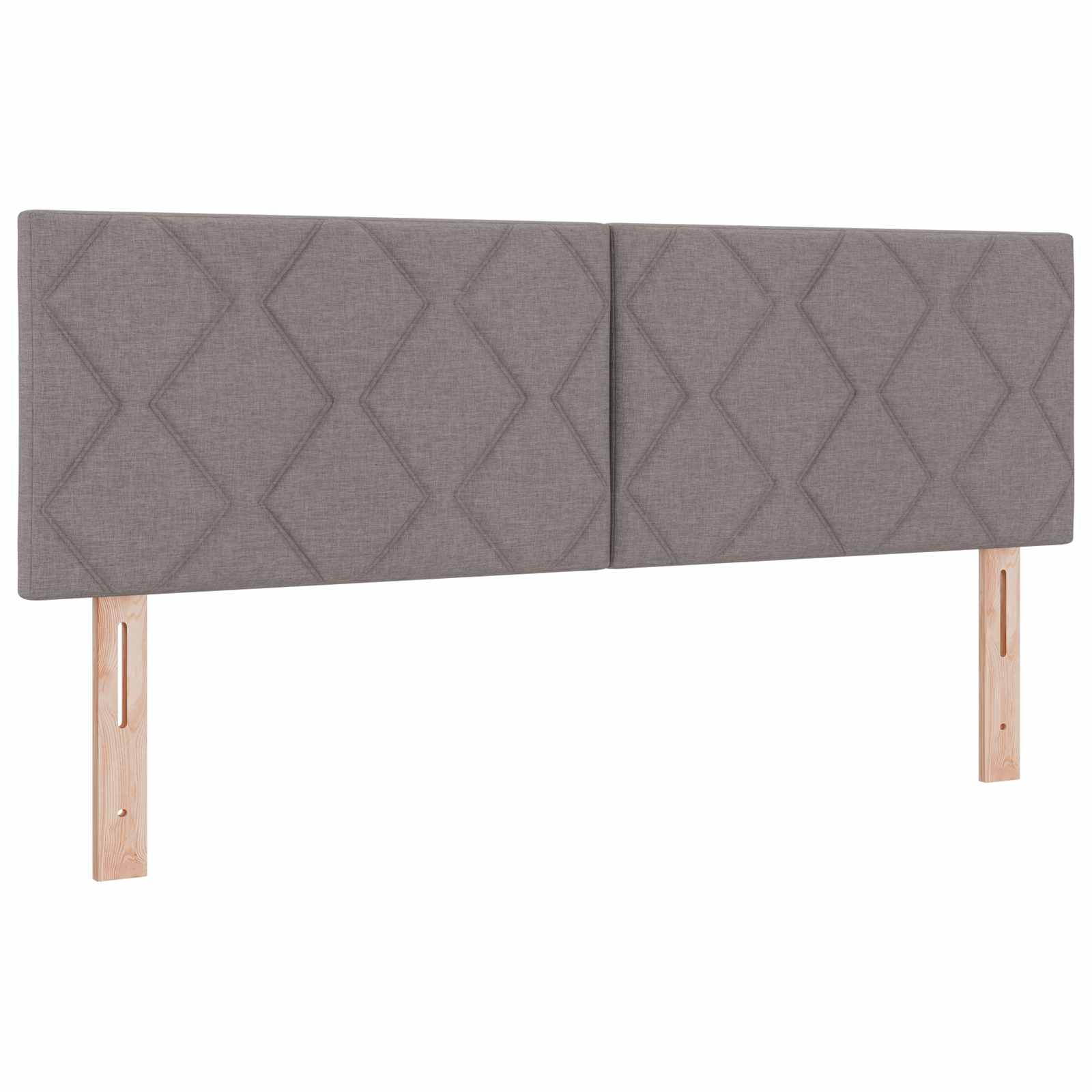 Letto con Box Spring, Materasso e LED Tortora 140 x 200 cm | homemem39