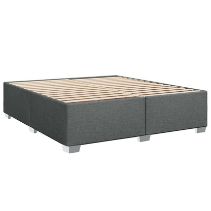 Letto con Box Spring, Materasso e LED Grigio Scuro 180 x 200 cm | homemem39