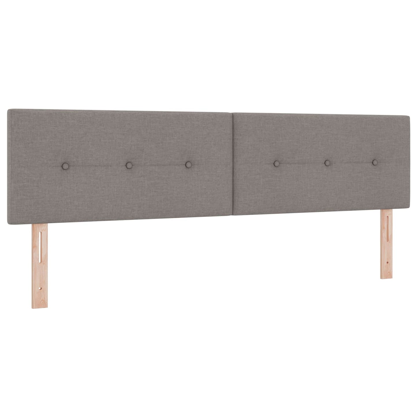 Letto con Box Spring, Materasso e LED Tortora 180 x 200 cm