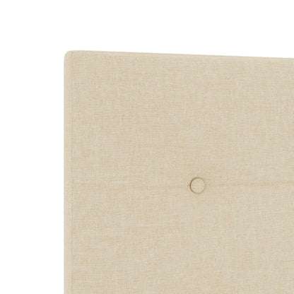 Letto con Box Spring, Materasso e LED Crema 180 x 200 cm