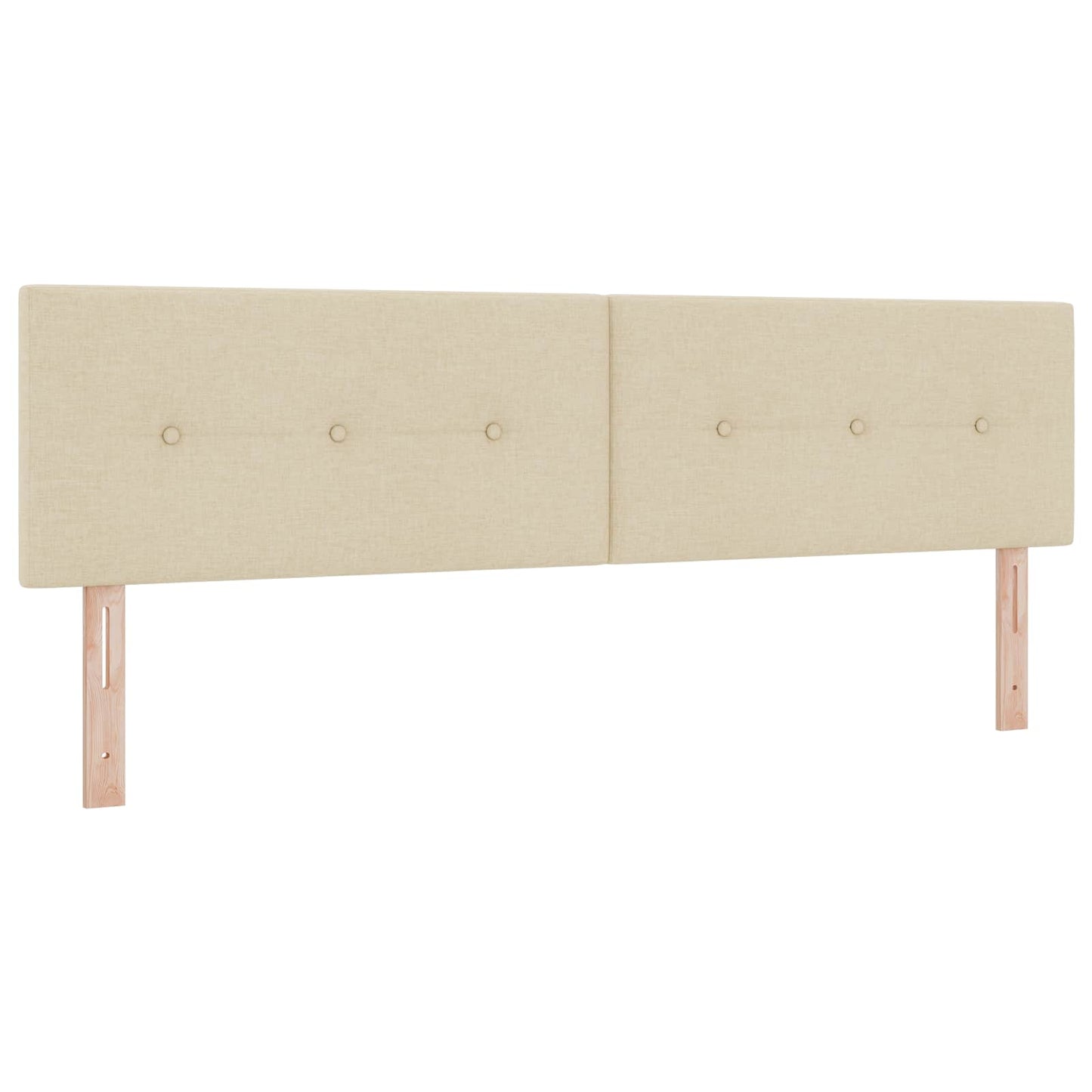 Letto con Box Spring, Materasso e LED Crema 180 x 200 cm