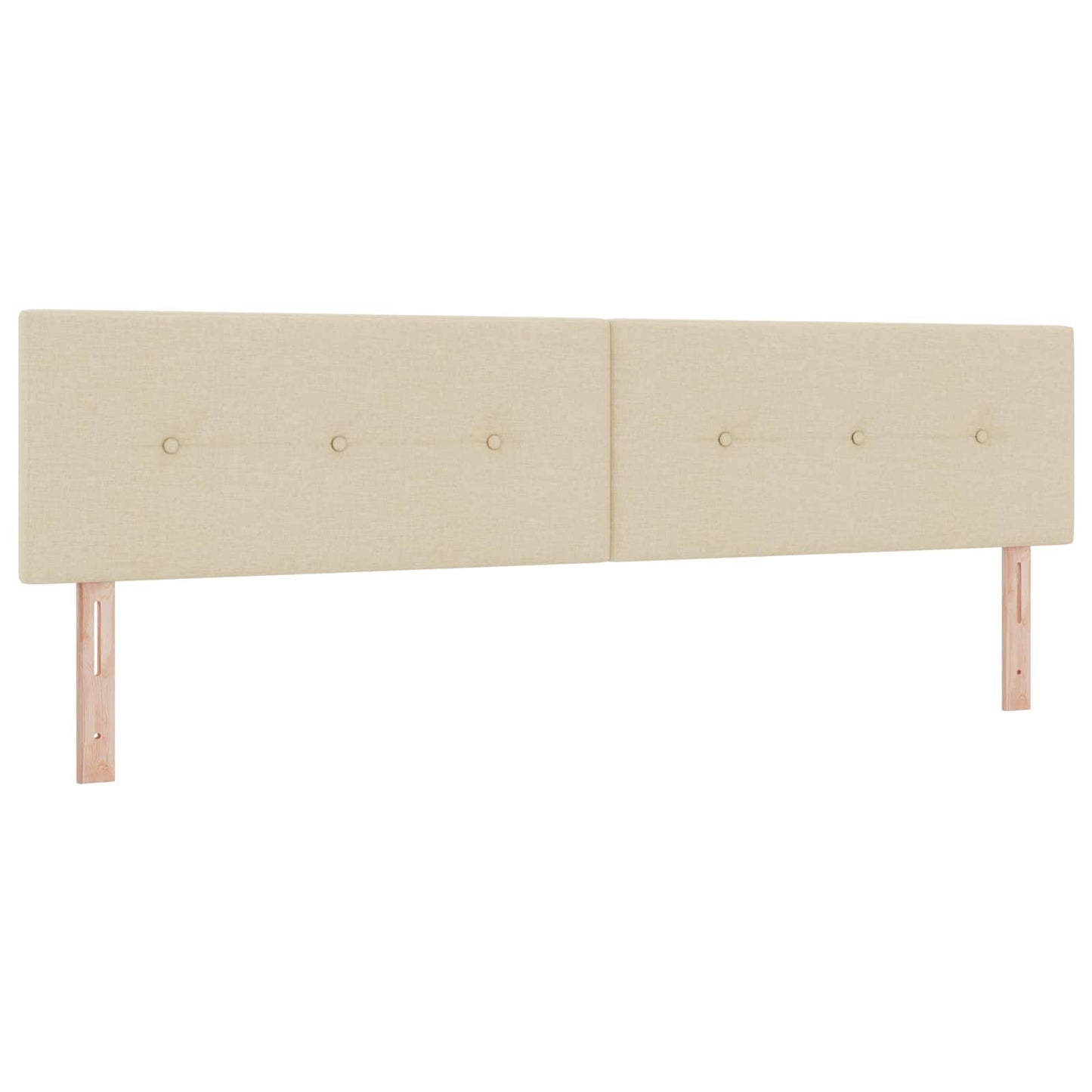Letto con Box Spring, Materasso e LED Crema 200 x 200 cm