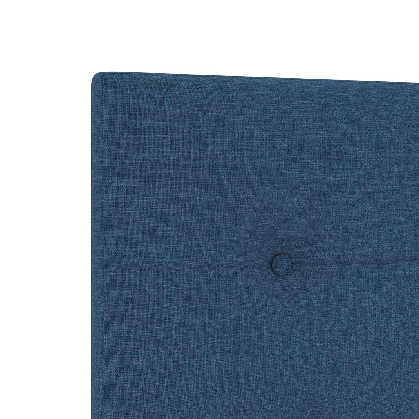 Letto con Box Spring, Materasso e LED Blu 200 x 200 cm Tessuto