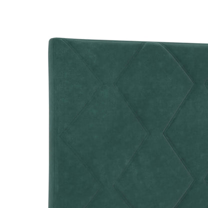 Letto con Box Spring, Materasso e LED Verde Scuro 80 x 200 cm | homemem39