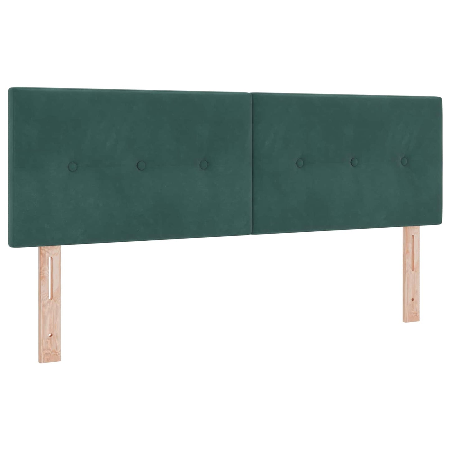 Letto con Box Spring, Materasso e LED Verde Scuro 140 x 200 cm