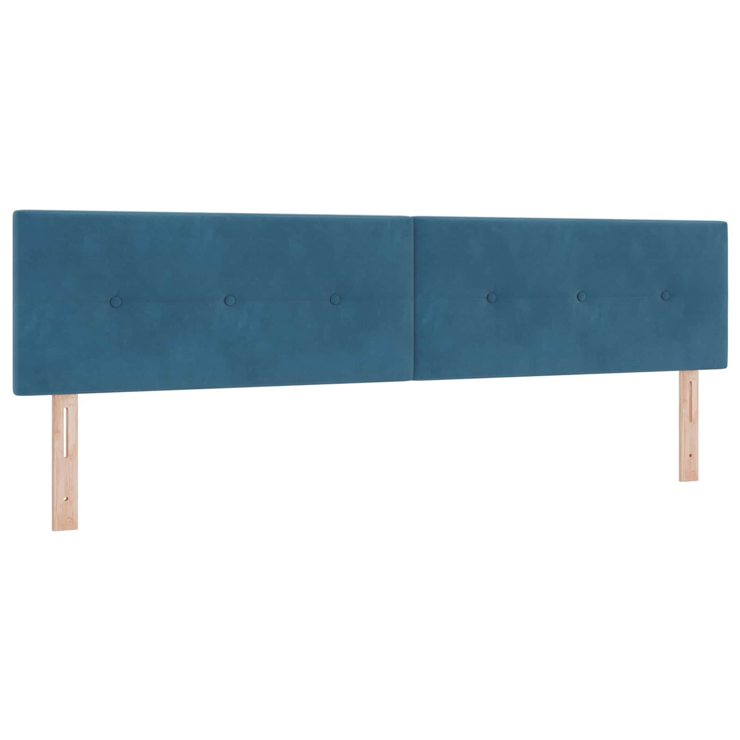 Letto con Box Spring, Materasso e LED Blu 200 x 200 cm Velluto