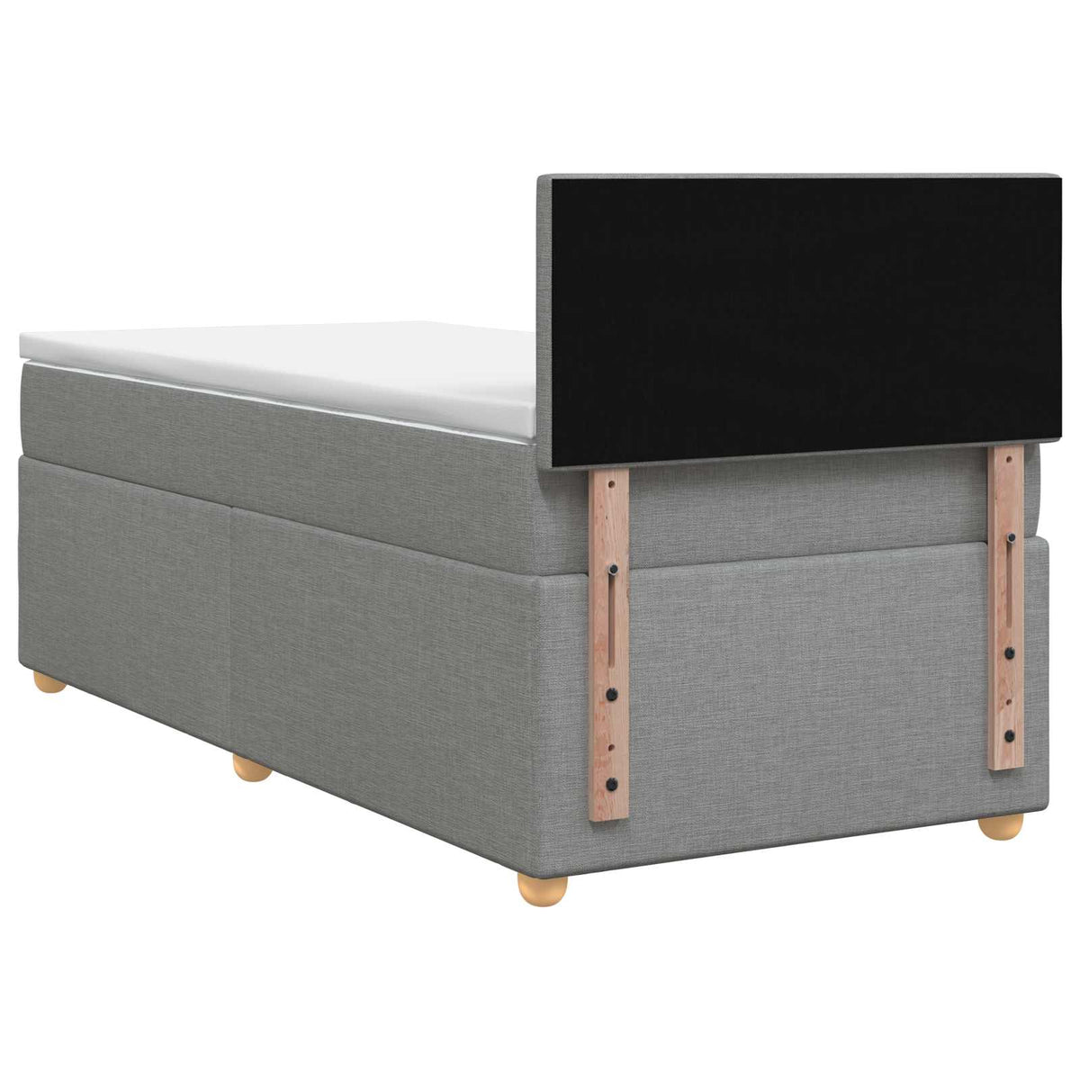 Letto box spring con materasso Grigio Chiaro 90 x 200 cm | homemem39