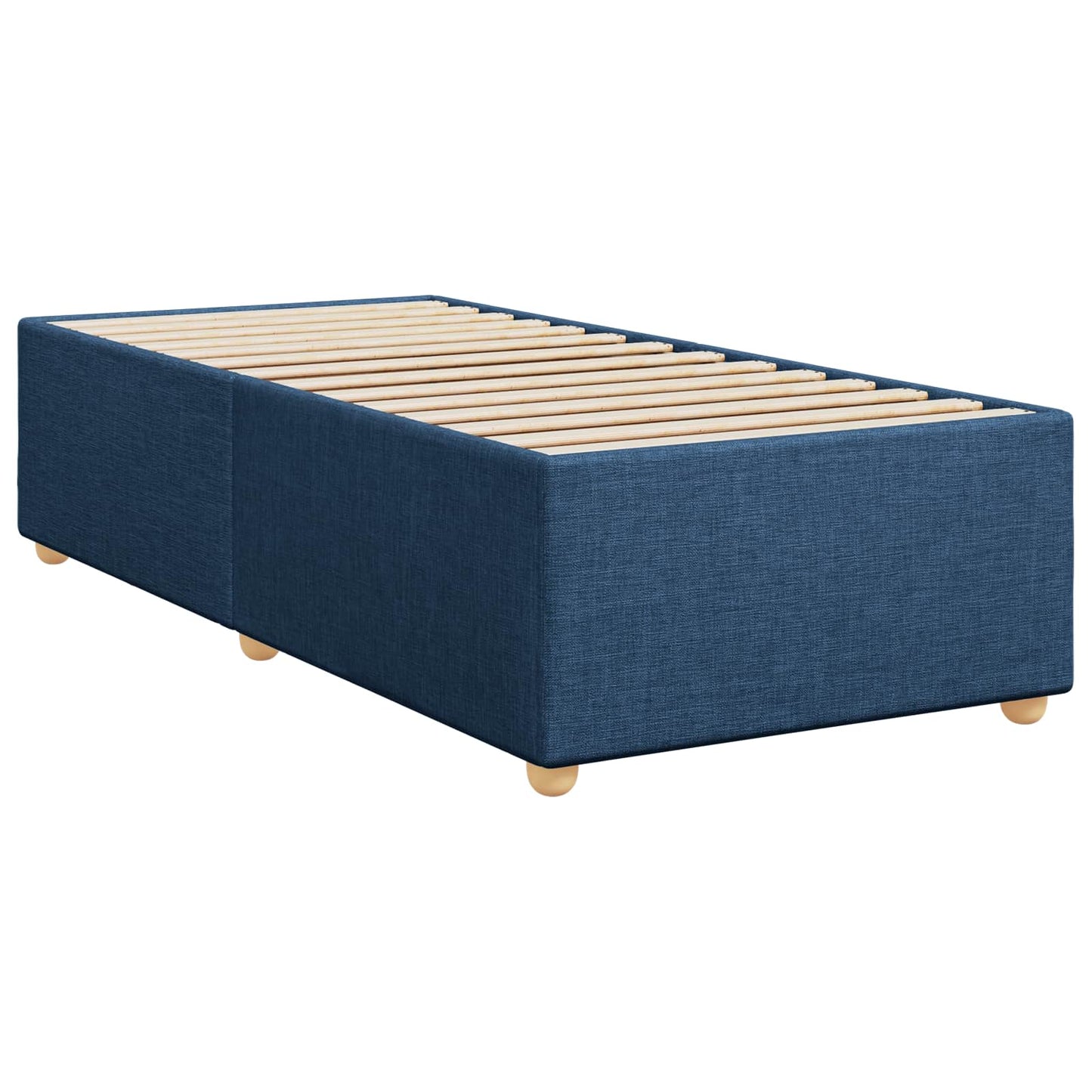 Letto box spring con materasso Blu 100 x 200 cm Tessuto | homemem39