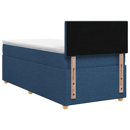 Letto box spring con materasso Blu 100 x 200 cm Tessuto | homemem39
