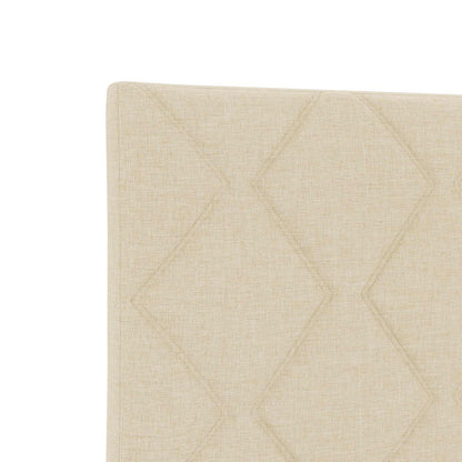 Letto box spring con materasso Crema 100 x 200 cm Tessuto | homemem39