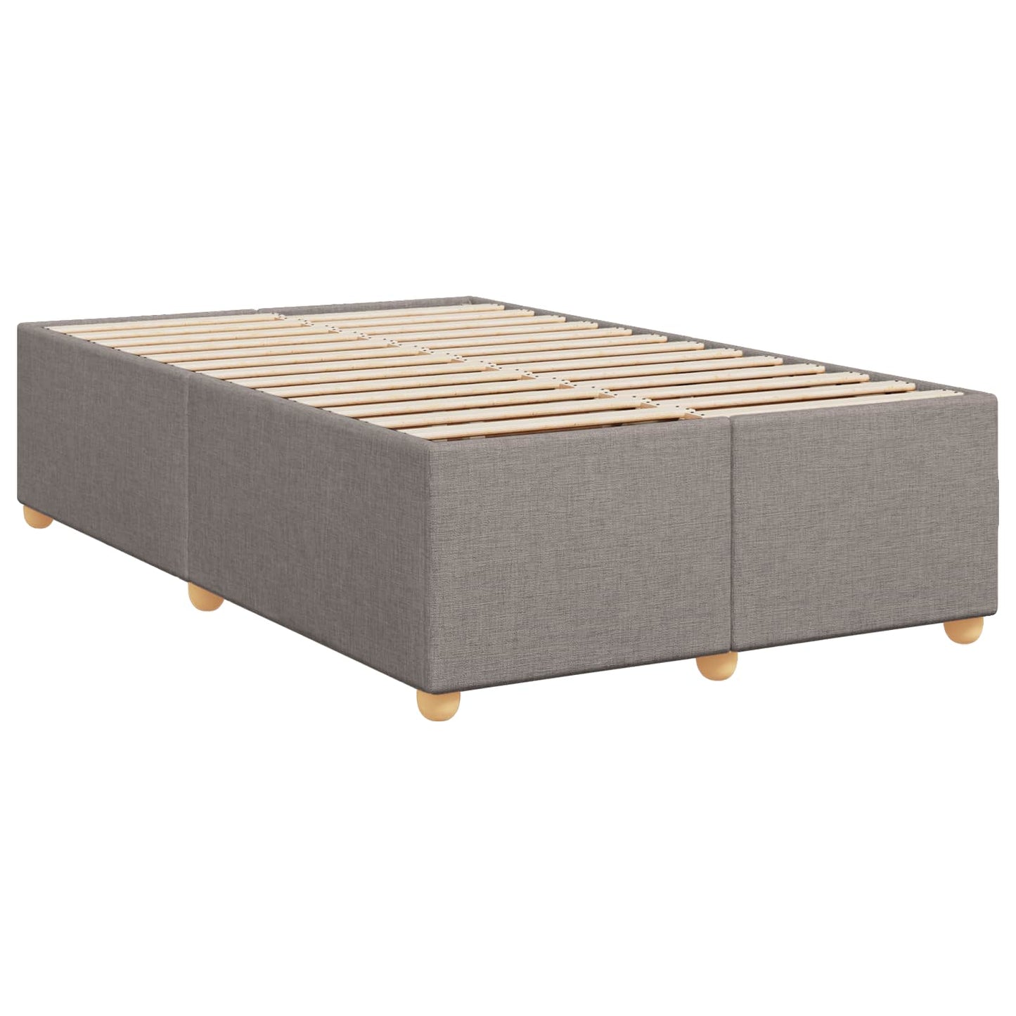 Letto box spring con materasso Tortora 120 x 190 cm Tessuto | homemem39