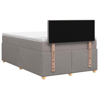 Letto box spring con materasso Tortora 120 x 190 cm Tessuto | homemem39