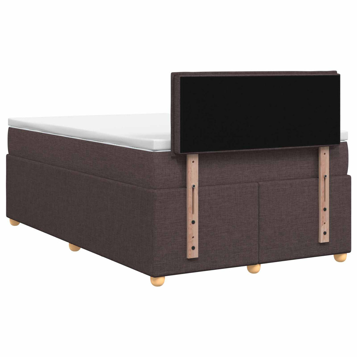 Letto box spring con materasso Marrone Scuro 120 x 200 cm | homemem39