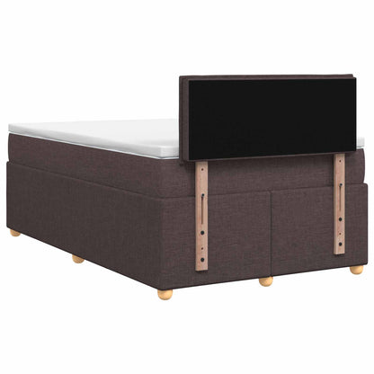 Letto box spring con materasso Marrone Scuro 120 x 200 cm | homemem39