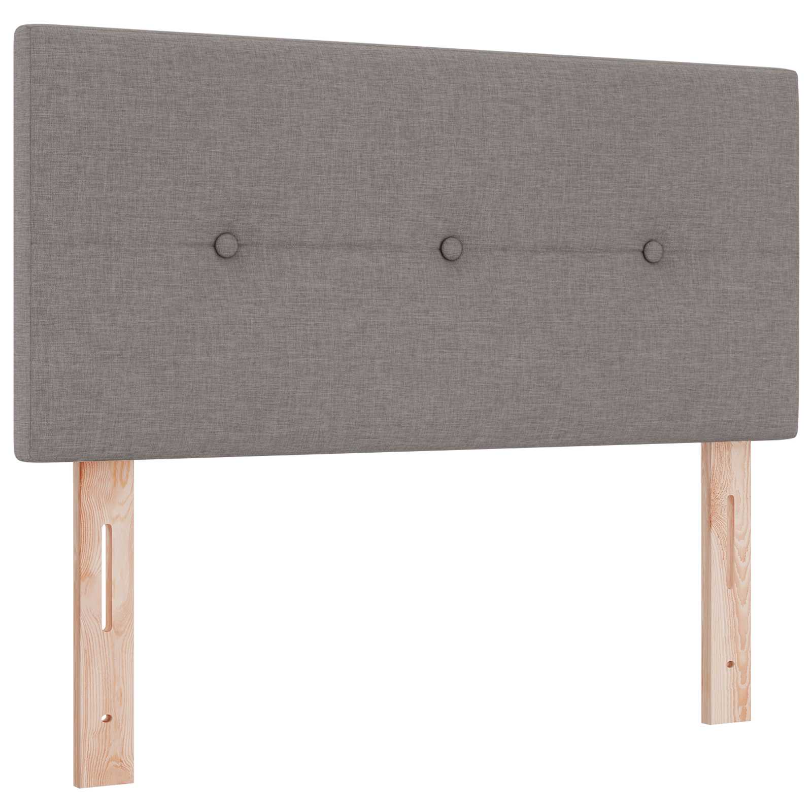 Letto box spring con materasso Tortora 120 x 200 cm Tessuto | homemem39