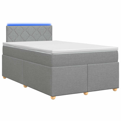 Letto box spring con materasso Grigio Chiaro 120 x 200 cm | homemem39