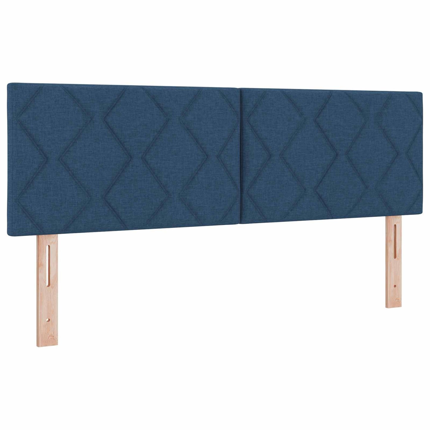 Letto box spring con materasso Blu 140 x 190 cm Tessuto