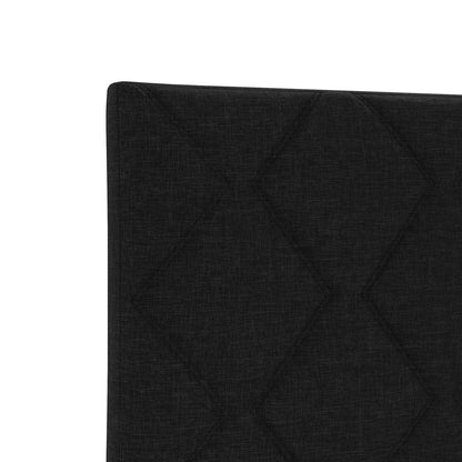 Letto box spring con materasso Nero 140 x 200 cm Tessuto | homemem39