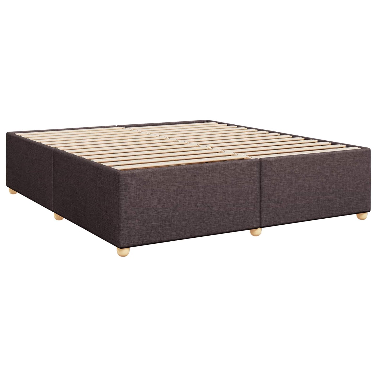 Letto box spring con materasso Marrone Scuro 200 x 200 cm | homemem39