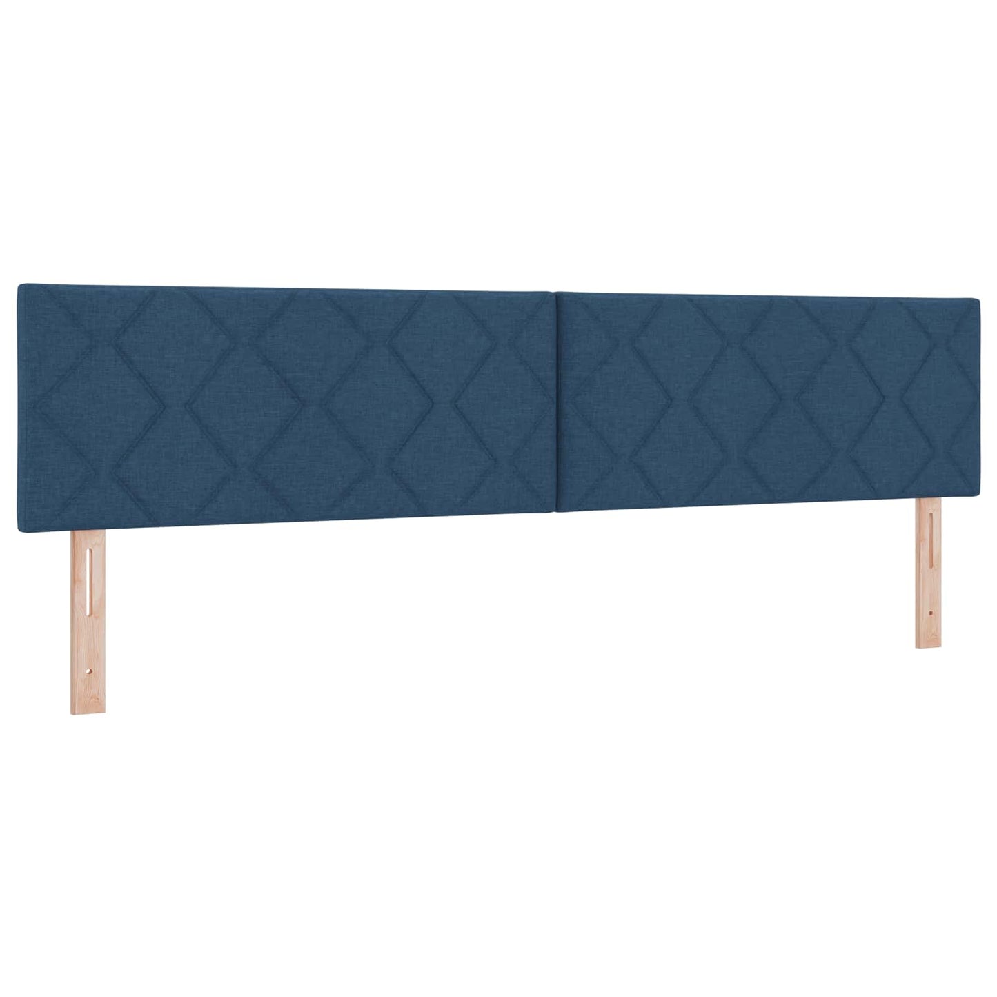 Letto box spring con materasso Blu 200 x 200 cm Tessuto