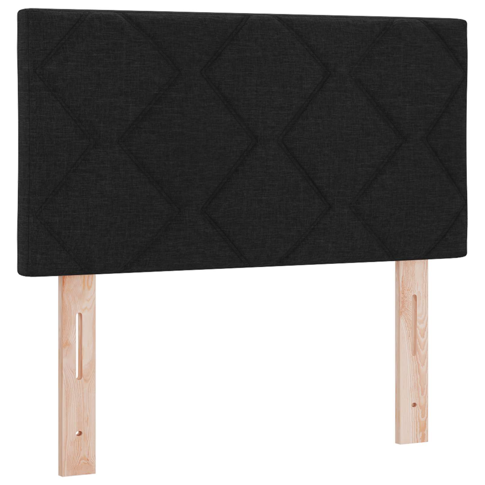 Letto box spring con materasso Nero 80 x 200 cm Tessuto | homemem39