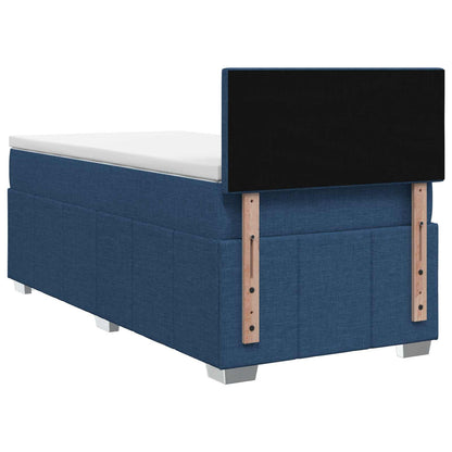 Letto box spring con materasso Blu 80 x 200 cm Tessuto | homemem39