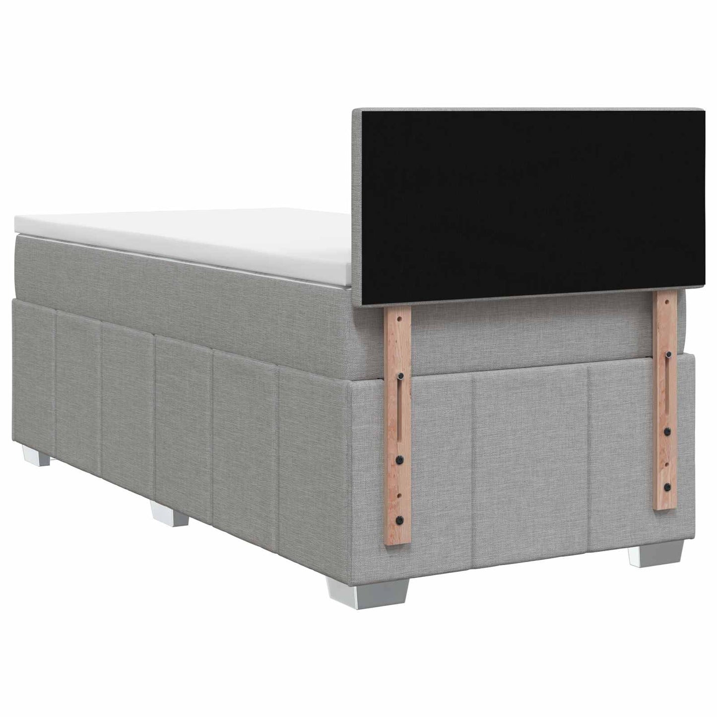 Letto box spring con materasso Grigio Chiaro 90 x 190 cm | homemem39